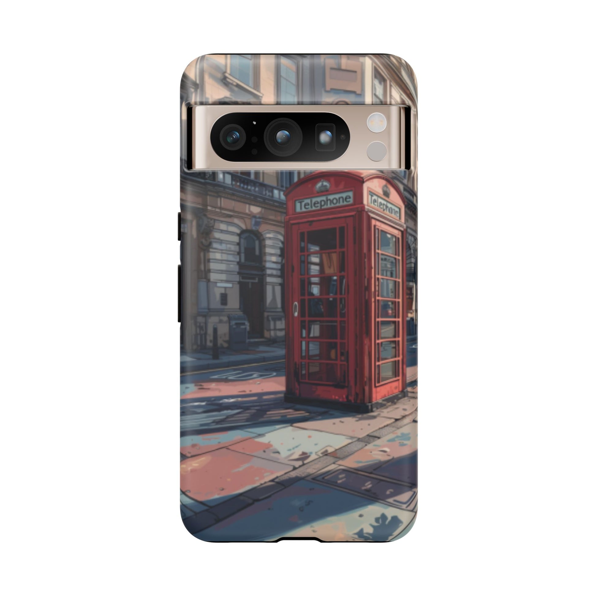 Old Phone Booth in London Tough Cell Phone Case - Ruppy's Creations