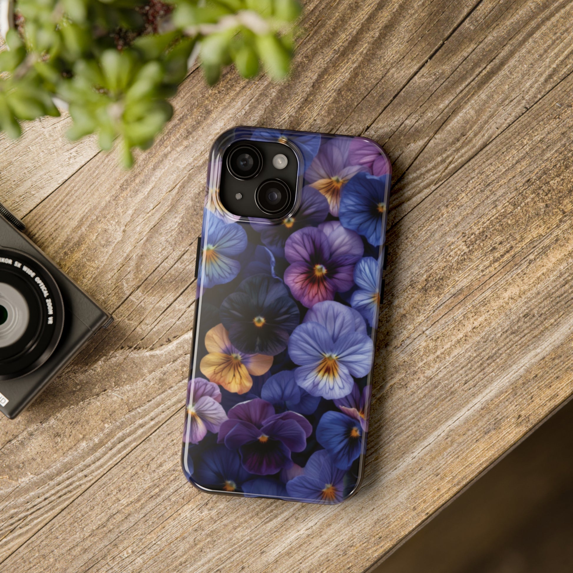 Pansy Flowers Tough iPhone Case - Ruppy's Creations