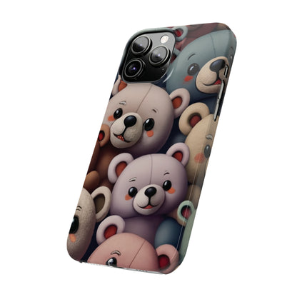 Teddy Bears I phone Slim Phone Cases