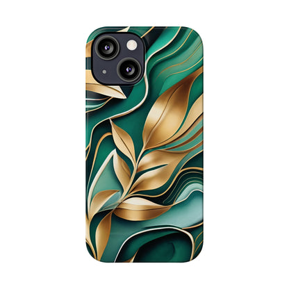 Mystic Leaf Slim Phone Case For I phone