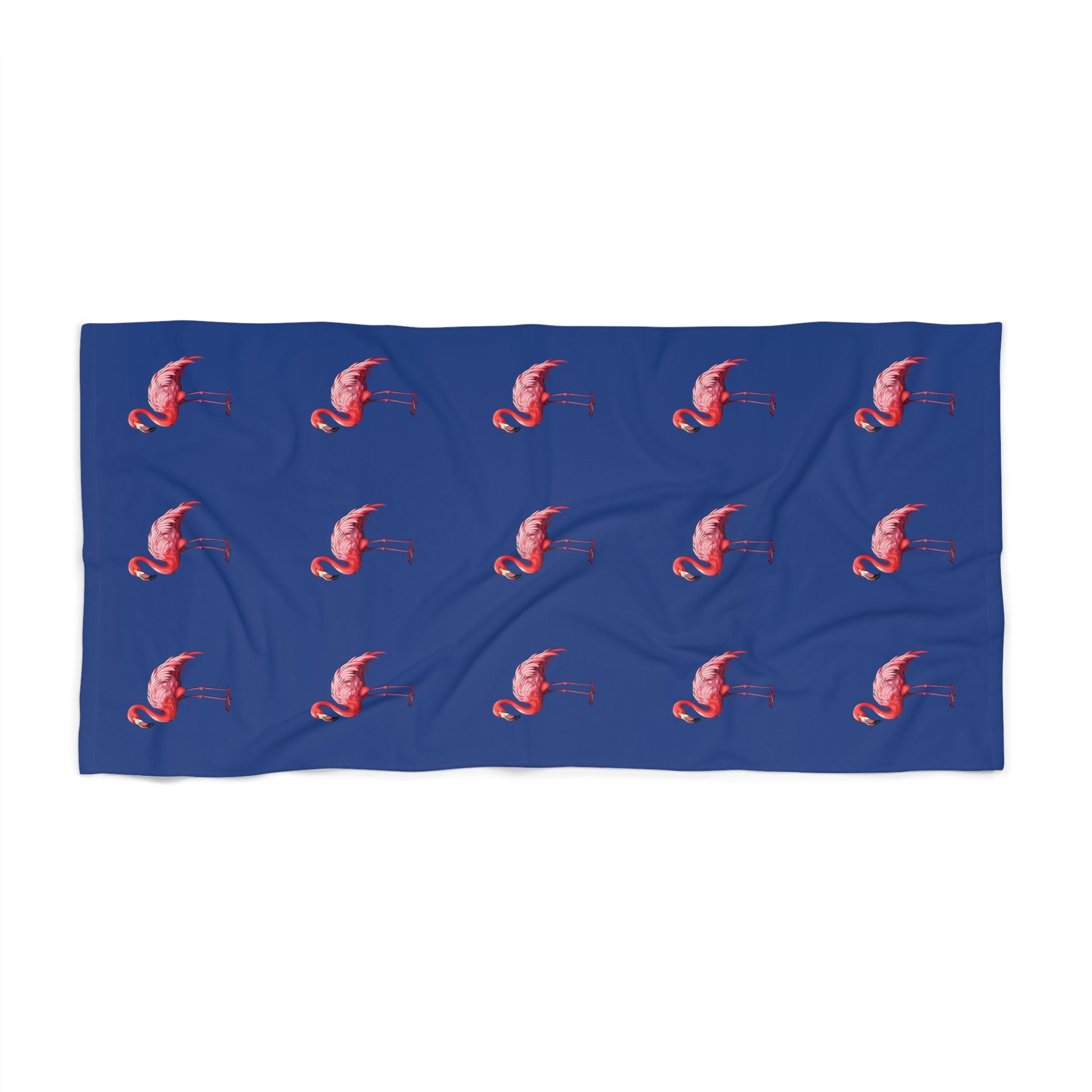 Flamingo Parade beach towel