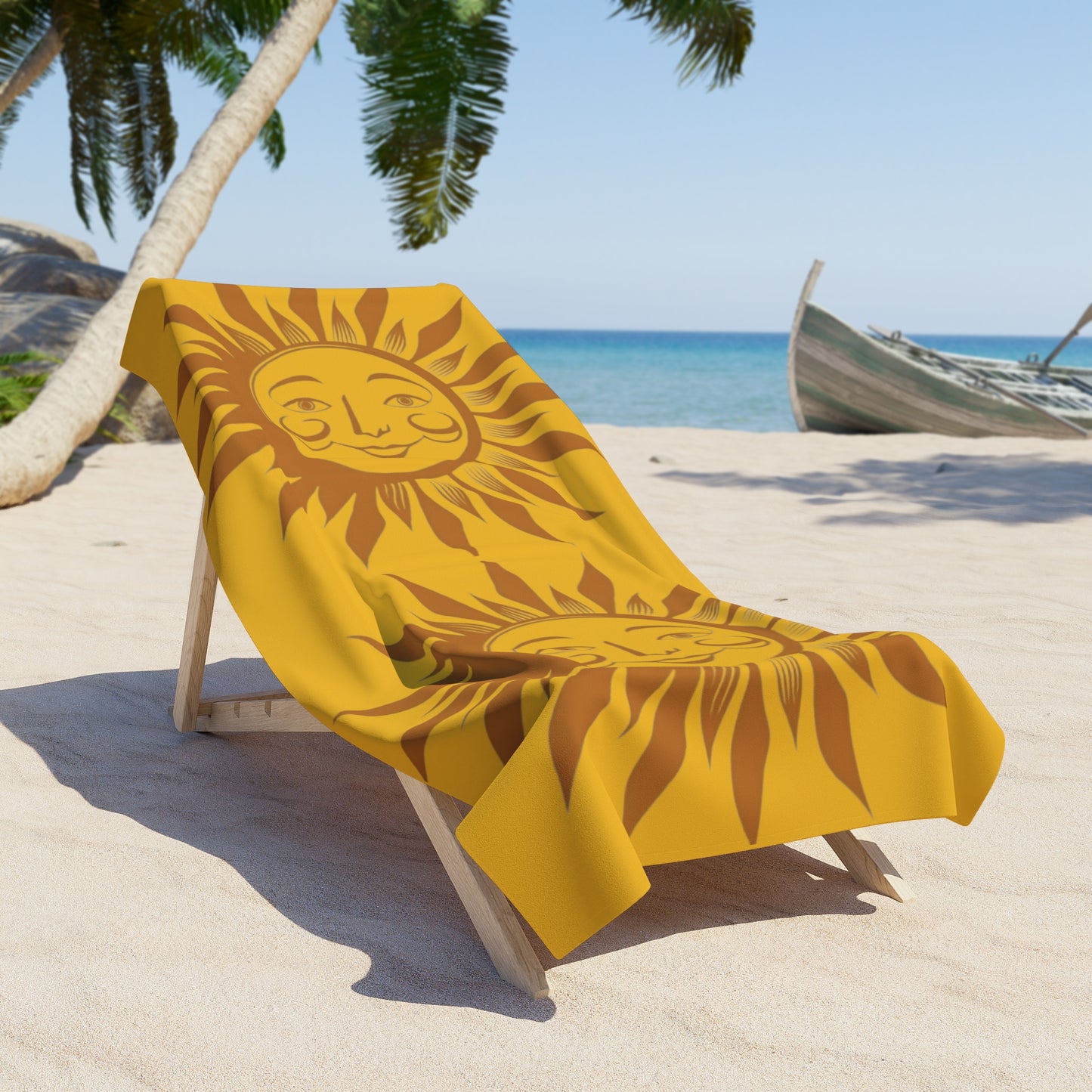 A Sunshiny Day Beach Towel