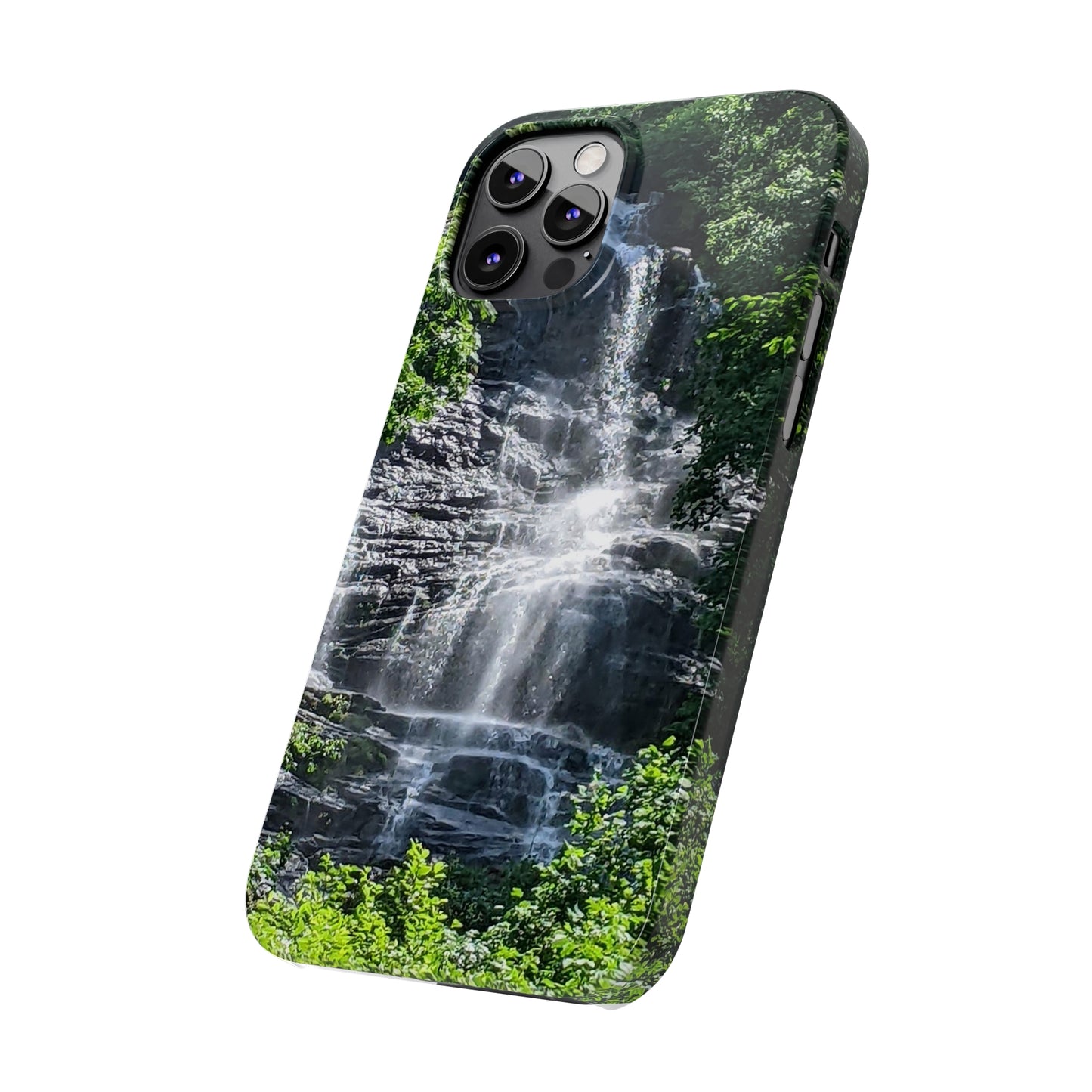 I Phone Waterfall Print Slim Phone Case