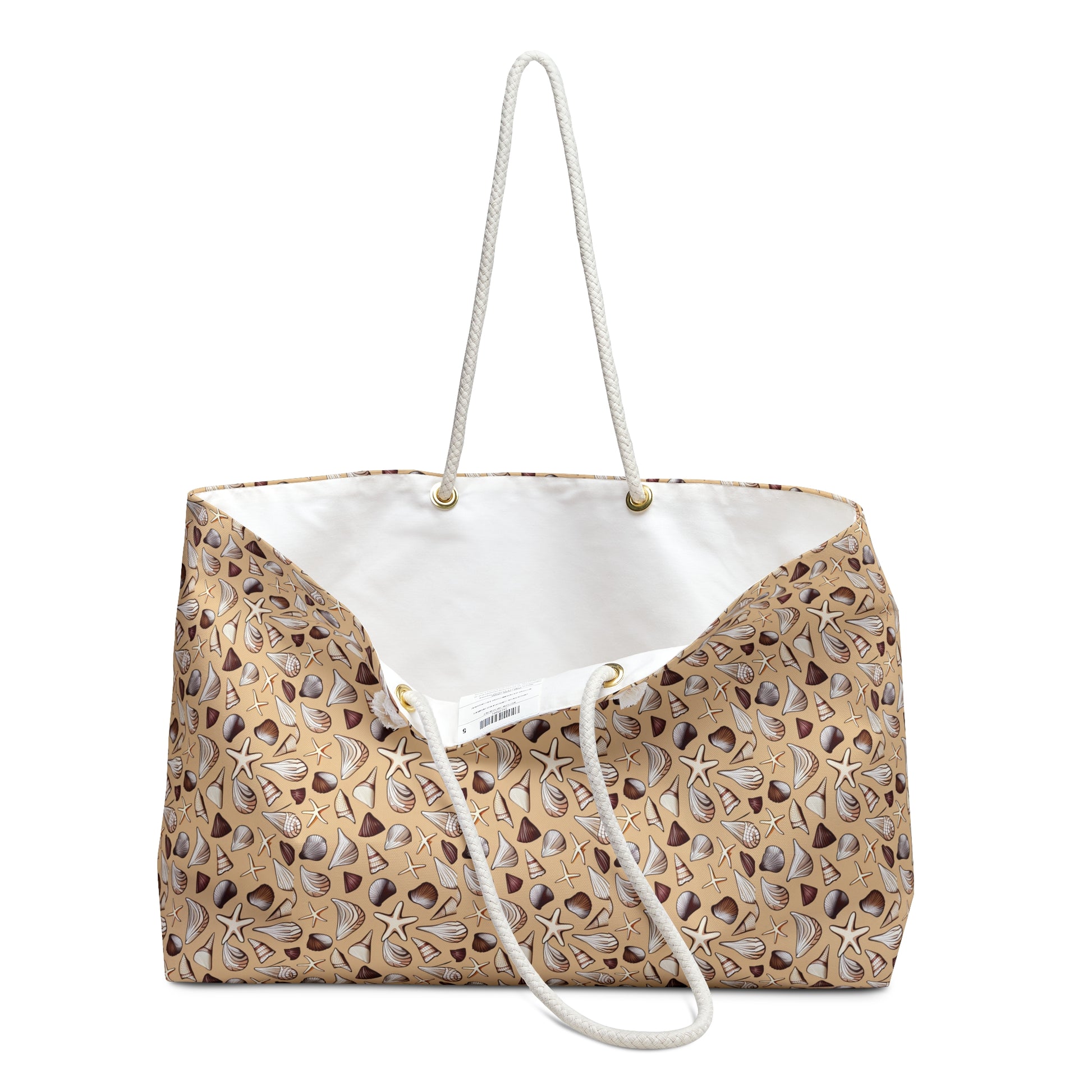 Seashells in Neutral Colors Weekender Bag - Ruppy's Creations