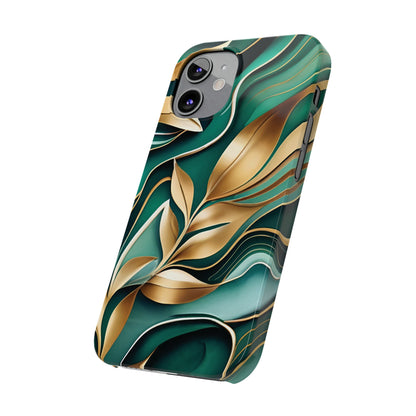 Mystic Leaf Slim Phone Case For I phone