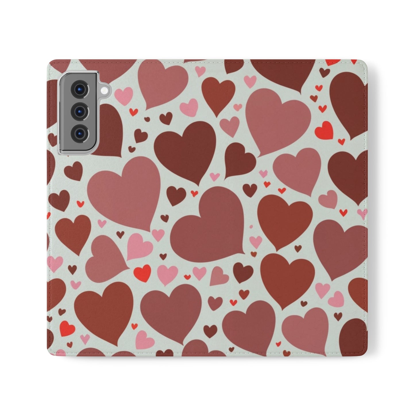 Hearts Folio Phone Case