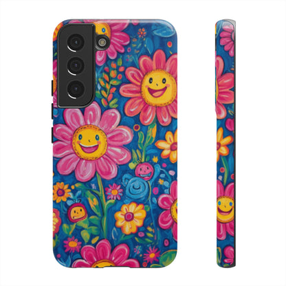 Cheerful Floral Tough Cell Phone Case - Ruppy's Creations