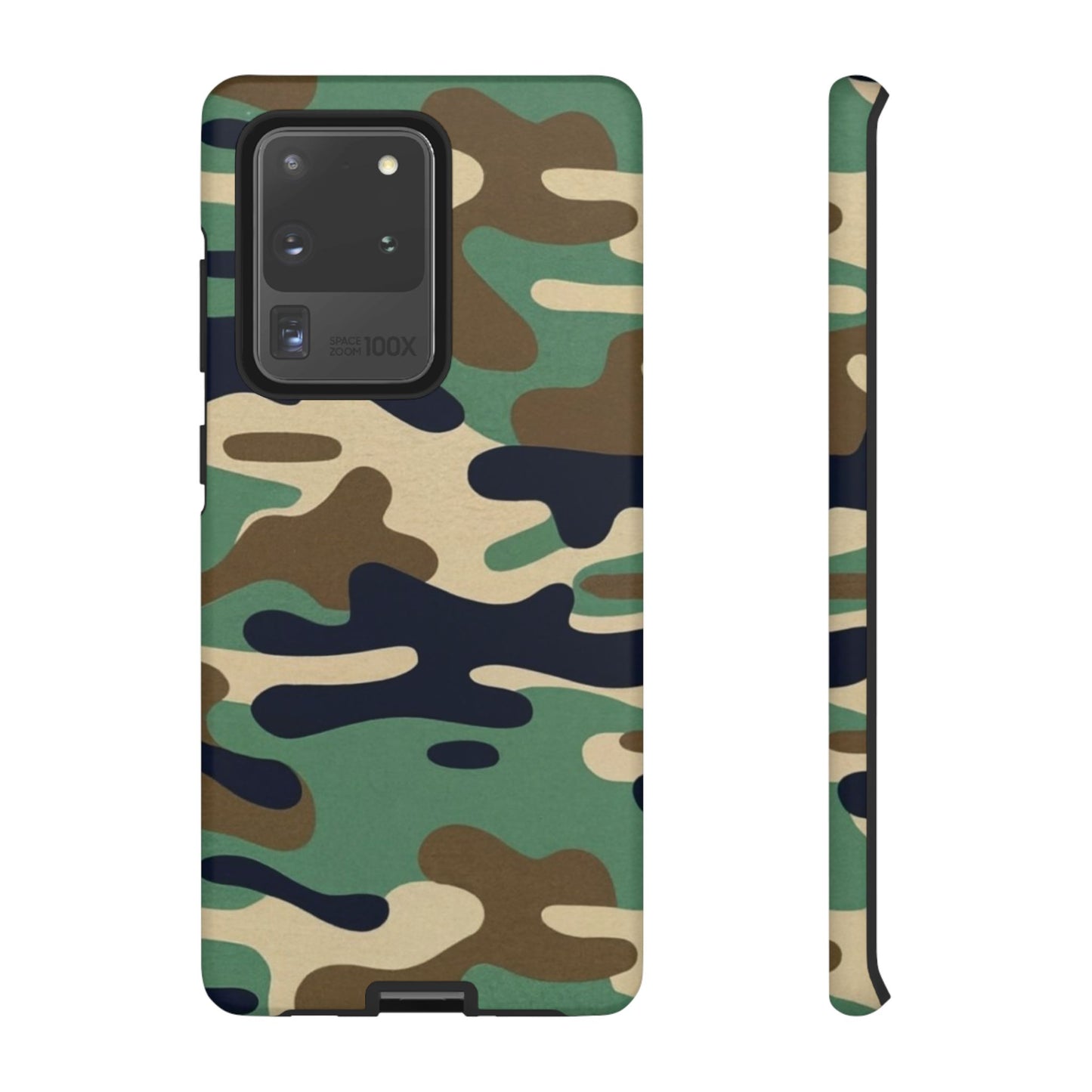 Camouflage Tough Phone Case for I phone, Samsung Galaxy and Google Pixel