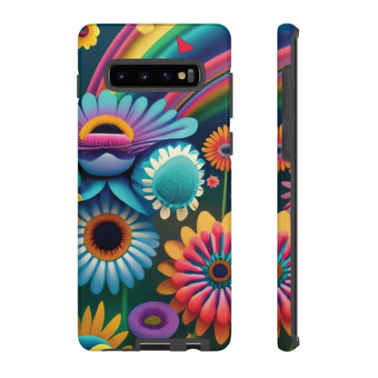 Rainbow Floral Tough Cell Phone Case - Ruppy's Creations