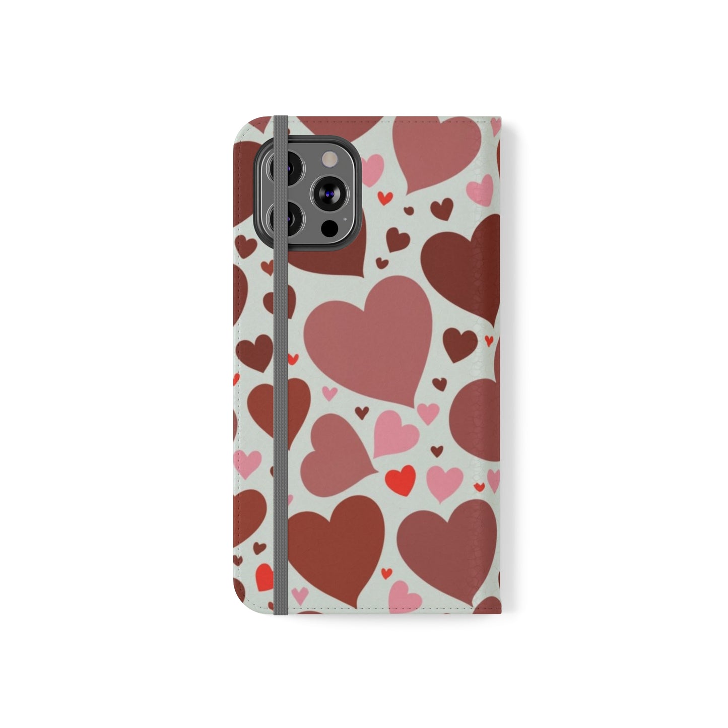 Hearts Folio Phone Case