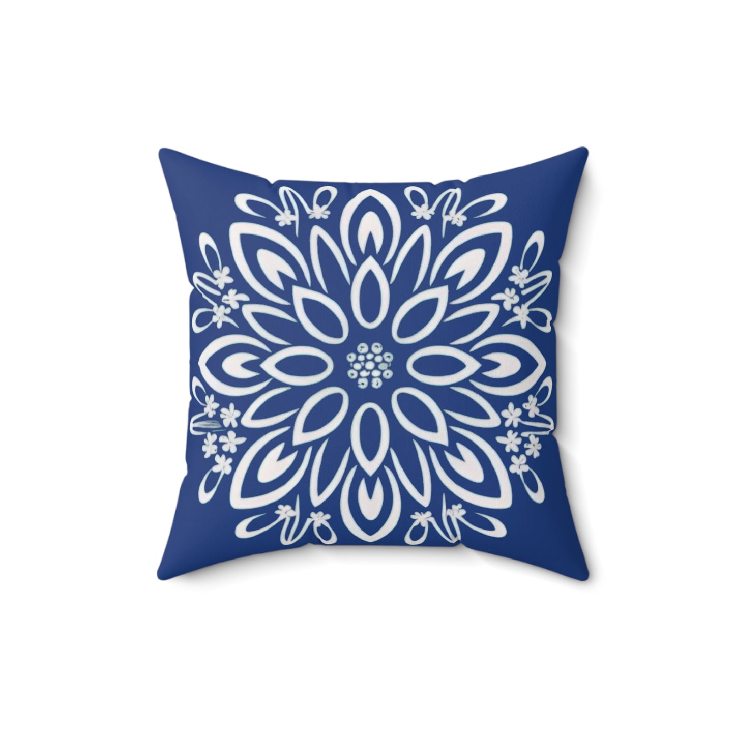 Floral Dreams Spun Polyester Square Pillow