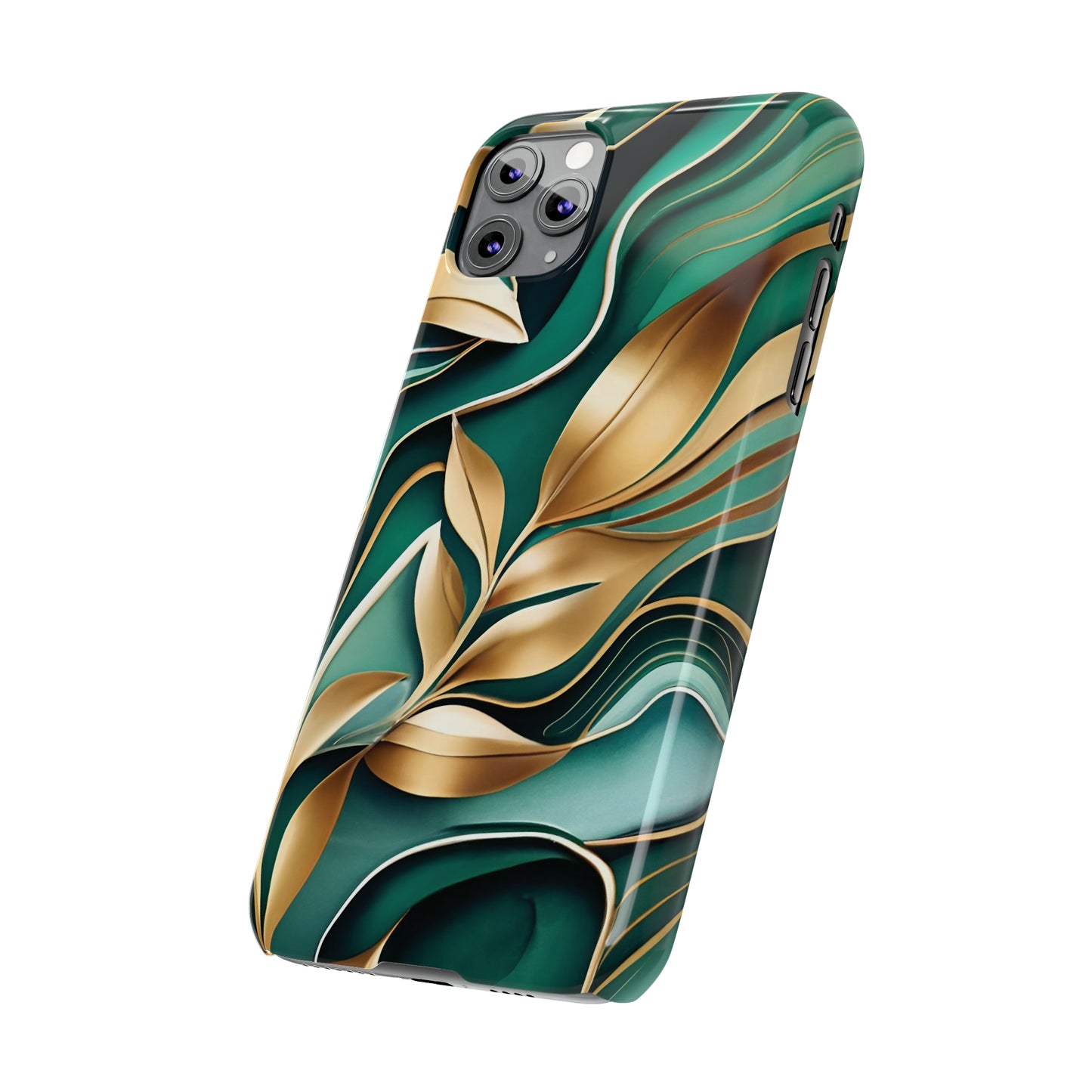 Mystic Leaf Slim Phone Case For I phone