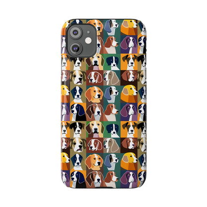 Dog Lovers Print Slim I Phone Case