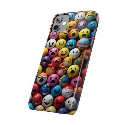 Emoji fun Slim Phone Cases