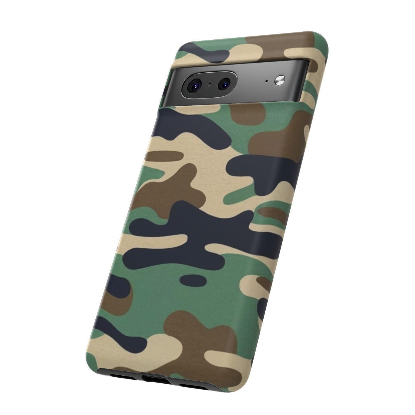 Camouflage Tough Phone Case for I phone, Samsung Galaxy and Google Pixel