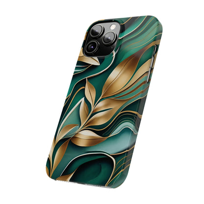 Mystic Leaf Slim Phone Case For I phone