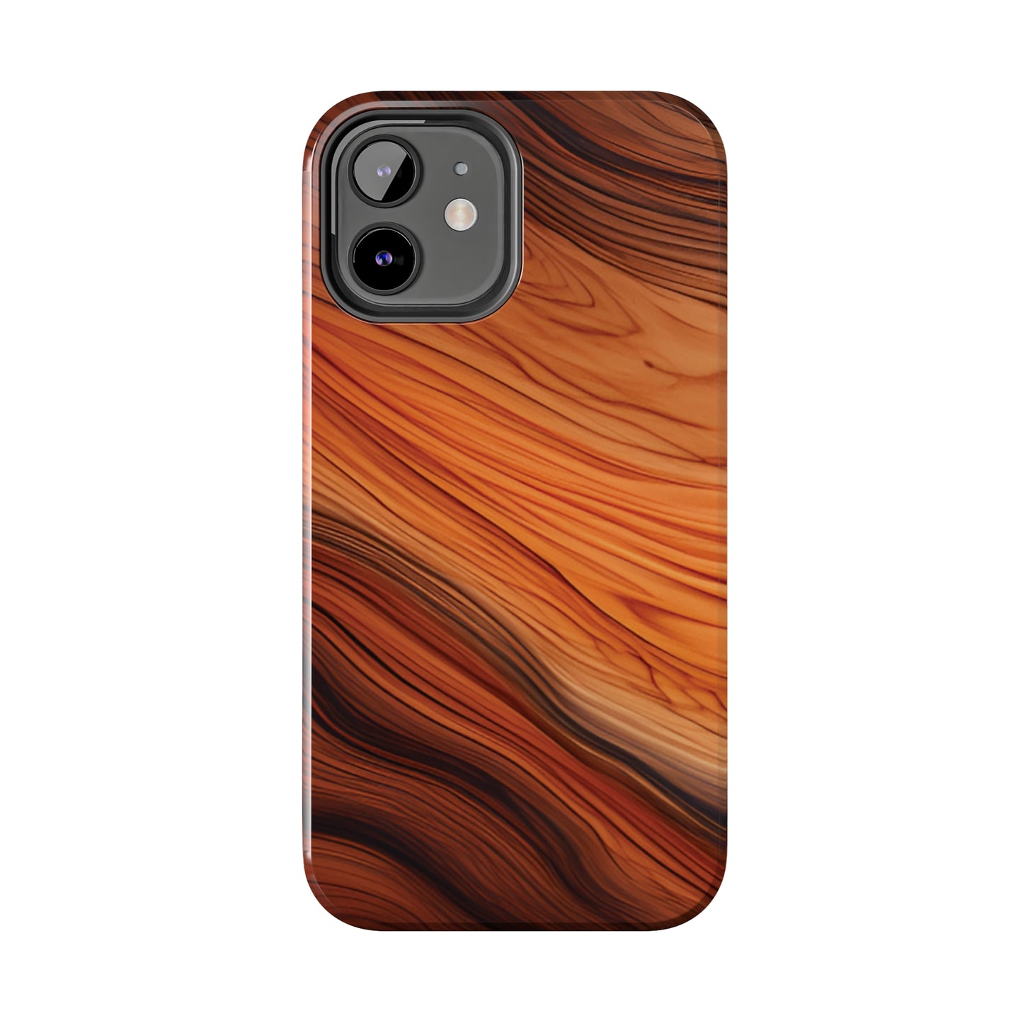 Wood Grain Look Tough Phone Case