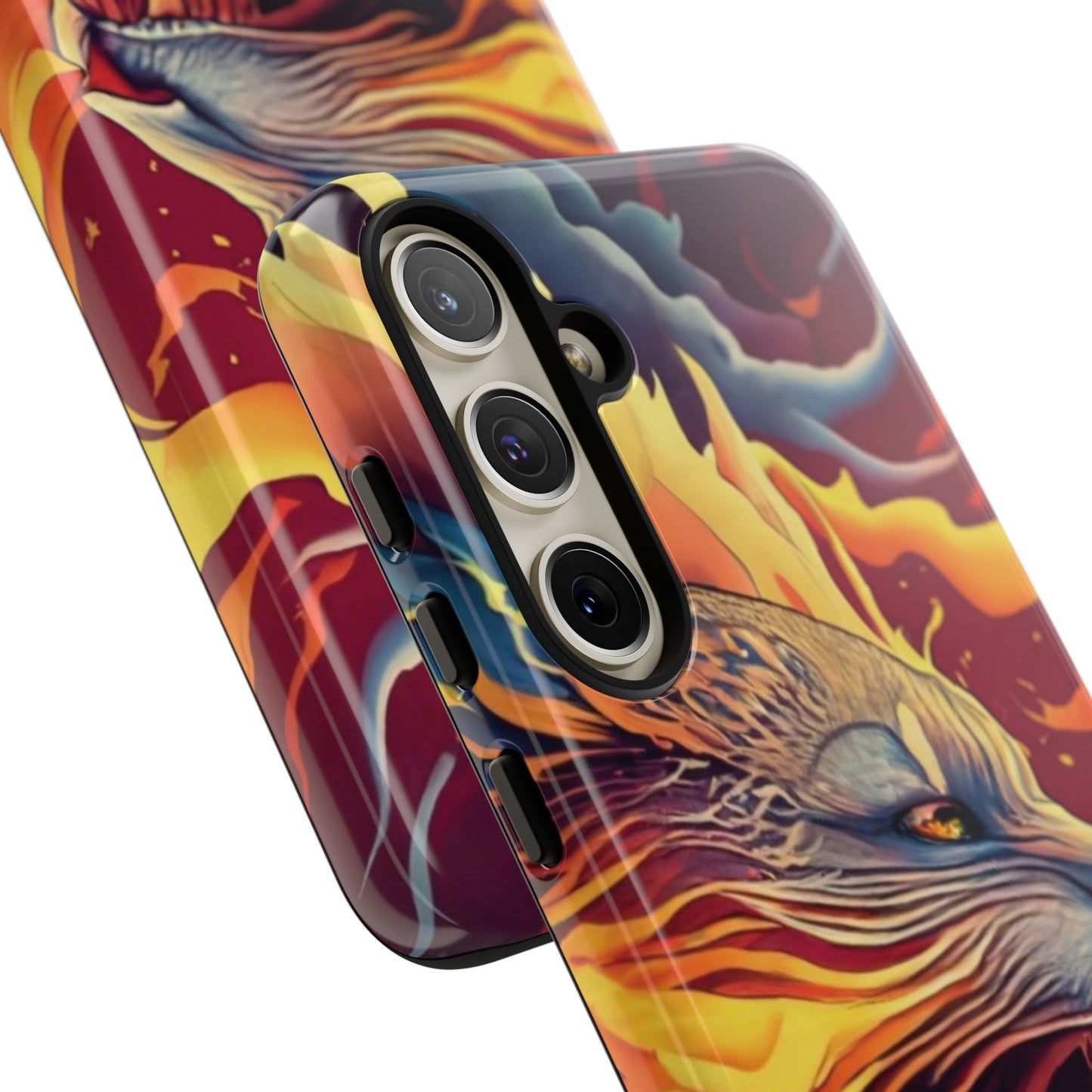 Blazing Beast Cell Phone Tough Case for I Phone, Samsung and Google Pixel