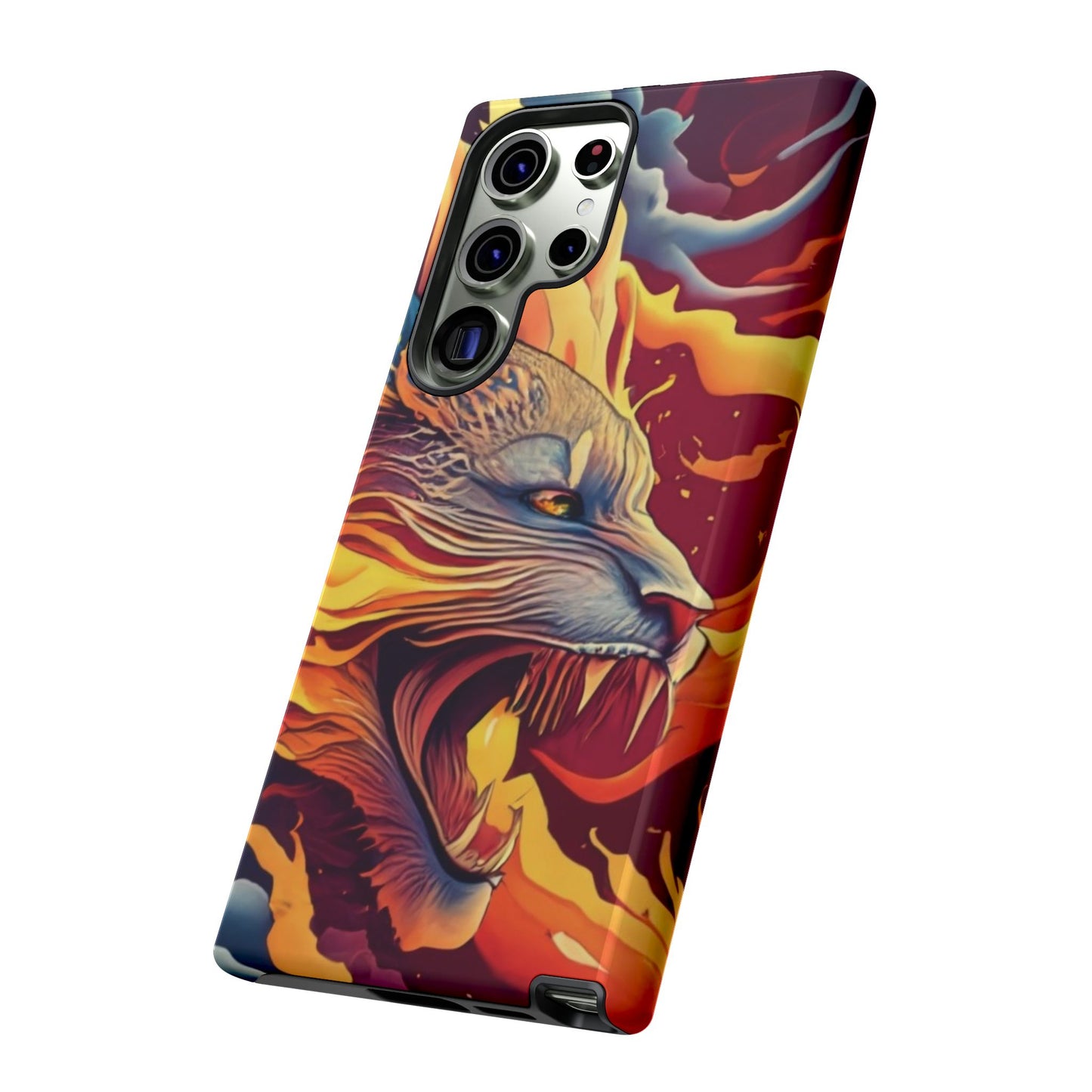 Blazing Beast Cell Phone Tough Case for I Phone, Samsung and Google Pixel