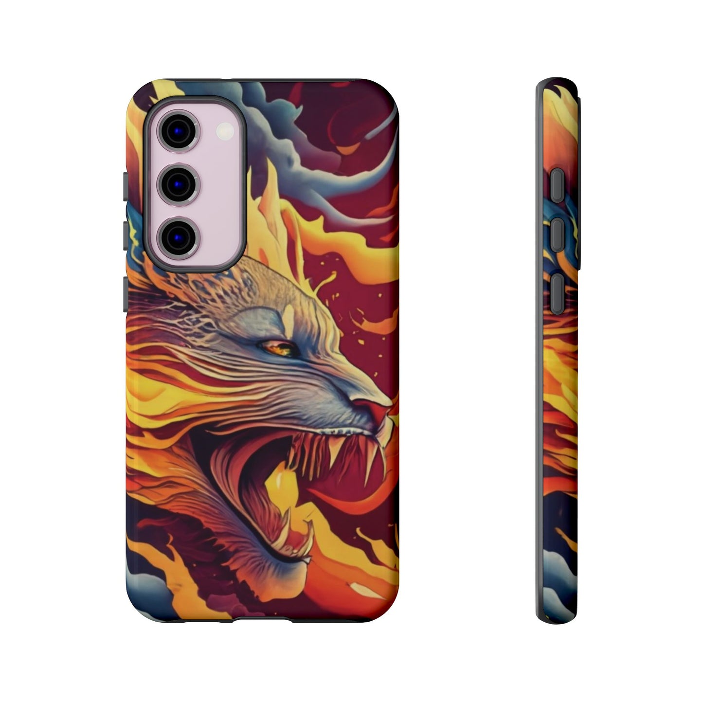 Blazing Beast Cell Phone Tough Case for I Phone, Samsung and Google Pixel