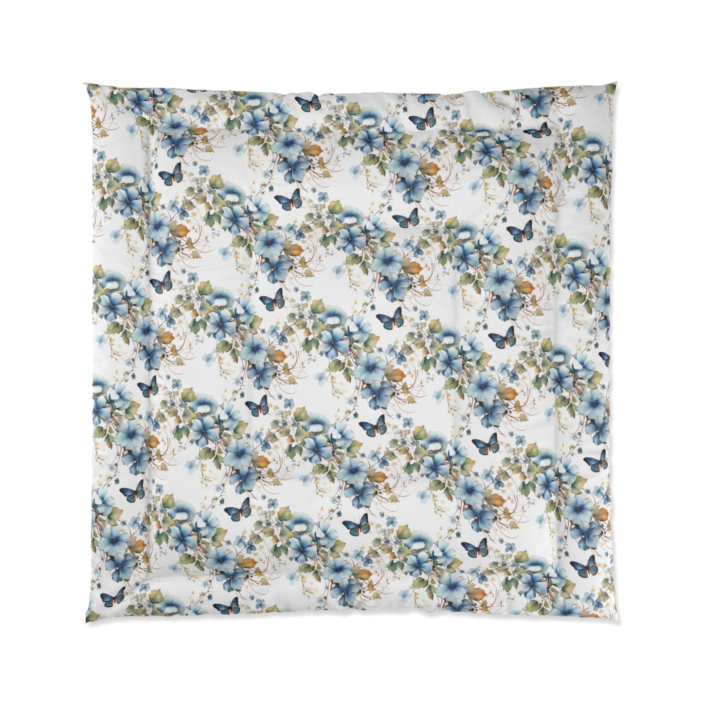 Blue Butterfly Comforter