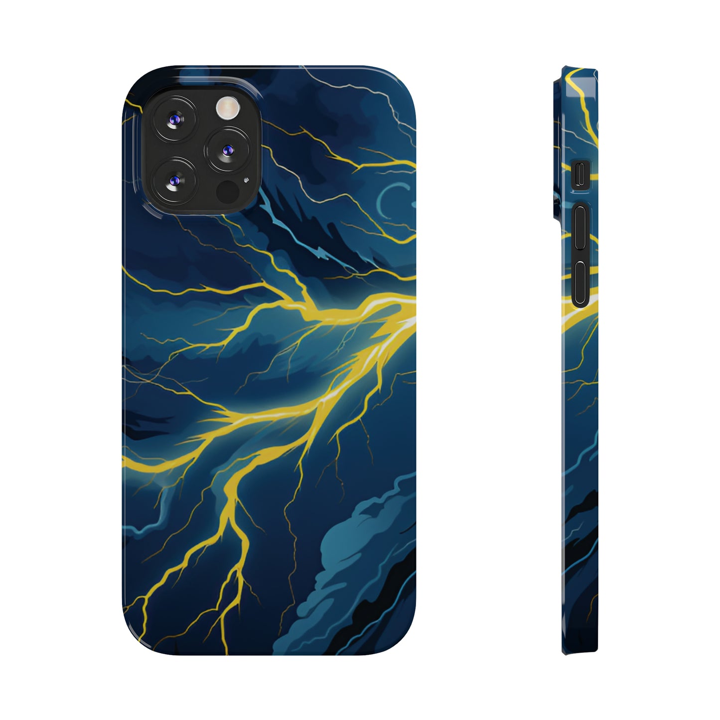 Lightning Strikes Slim Phone Cases