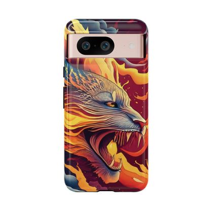 Blazing Beast Cell Phone Tough Case for I Phone, Samsung and Google Pixel