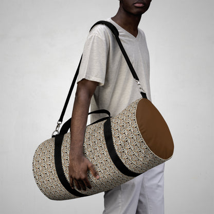 Neutral Color Pattern Duffel Bag