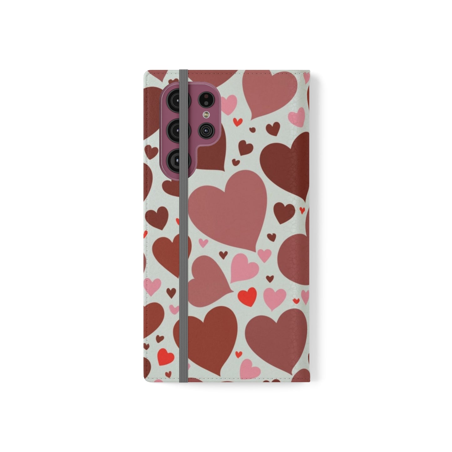 Hearts Folio Phone Case