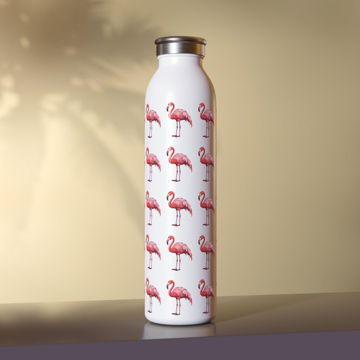 Flamingo Parade Slim Water Bottle