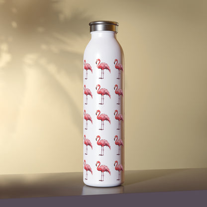 Flamingo Parade Slim Water Bottle