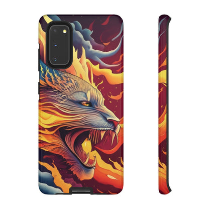 Blazing Beast Cell Phone Tough Case for I Phone, Samsung and Google Pixel