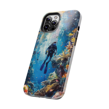 Coral Reef Diver Tough iPhone Case - Ruppy's Creations