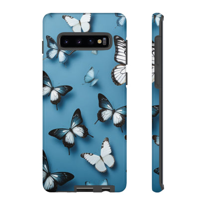 Butterflies on Blue Cell Phone Tough Cases