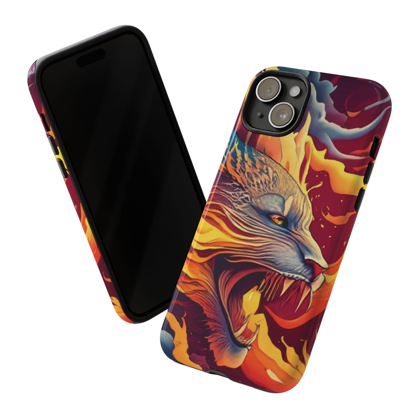 Blazing Beast Cell Phone Tough Case for I Phone, Samsung and Google Pixel