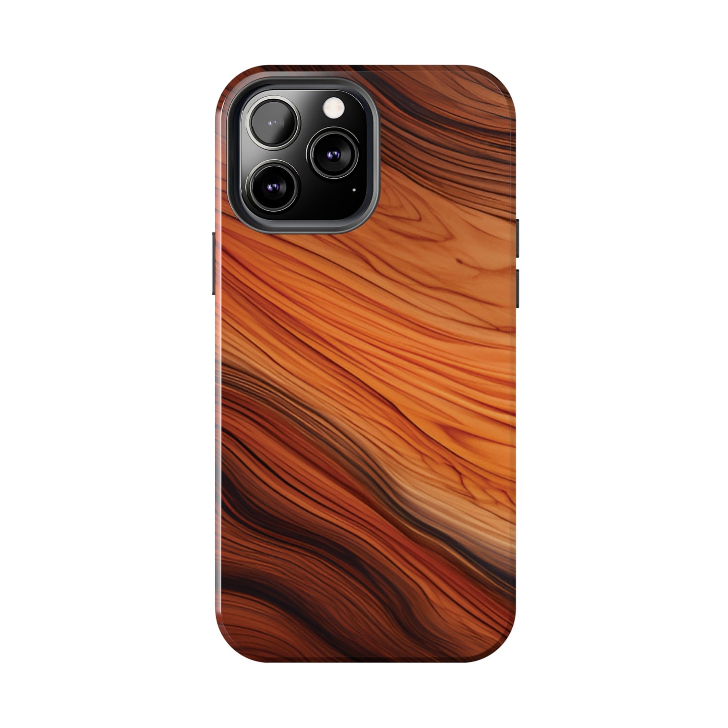 Wood Grain Look Tough Phone Case