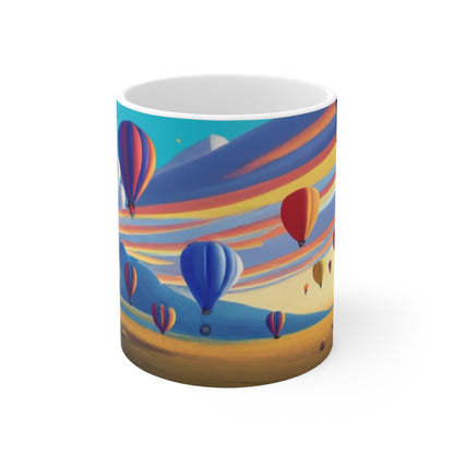 Hot Air Balloon Ceramic Mug 11oz