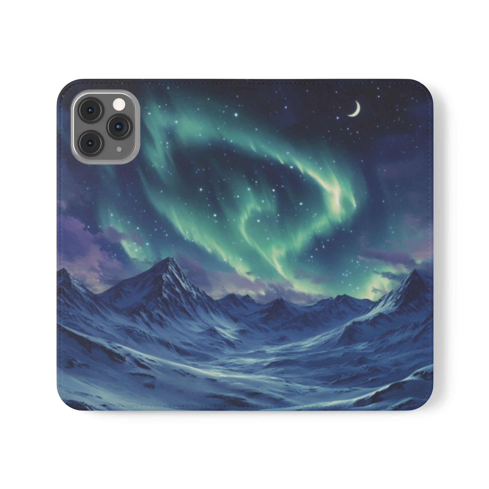 Winter Aurora Folio Phone Case - Ruppy's Creations