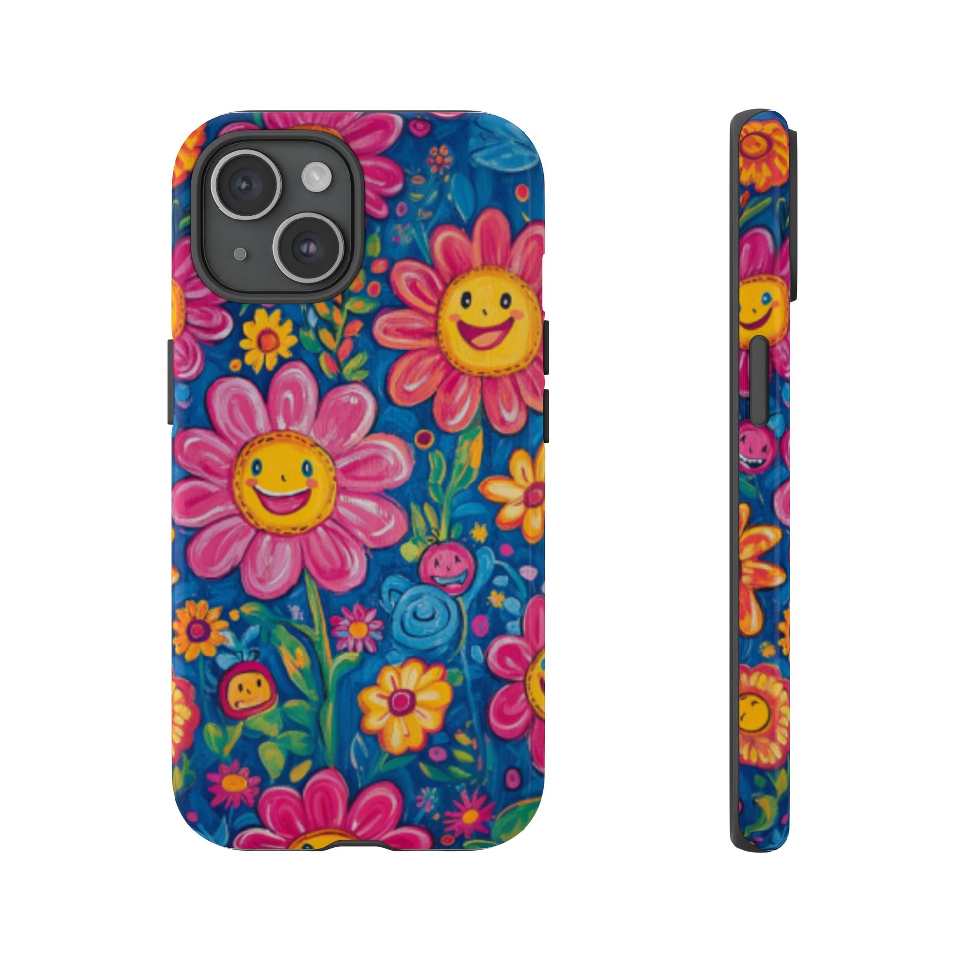 Cheerful Floral Tough Cell Phone Case - Ruppy's Creations