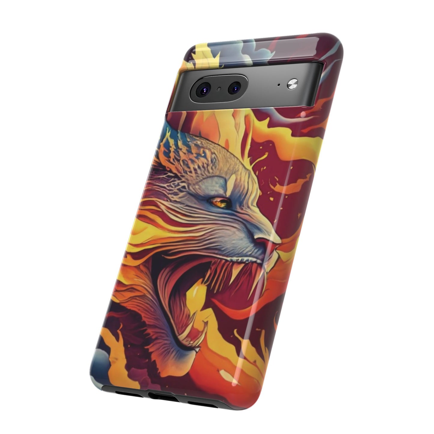 Blazing Beast Cell Phone Tough Case for I Phone, Samsung and Google Pixel