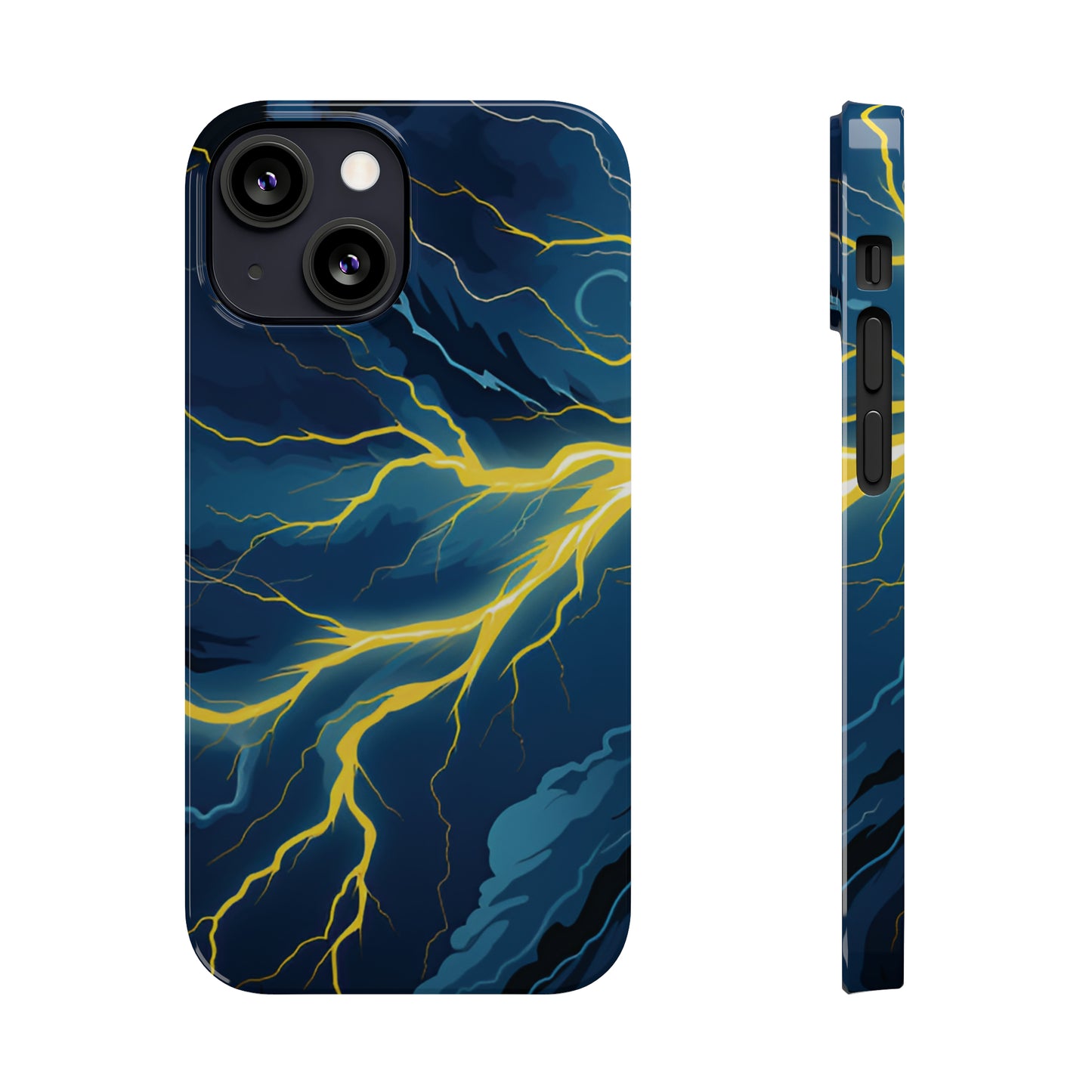 Lightning Strikes Slim Phone Cases