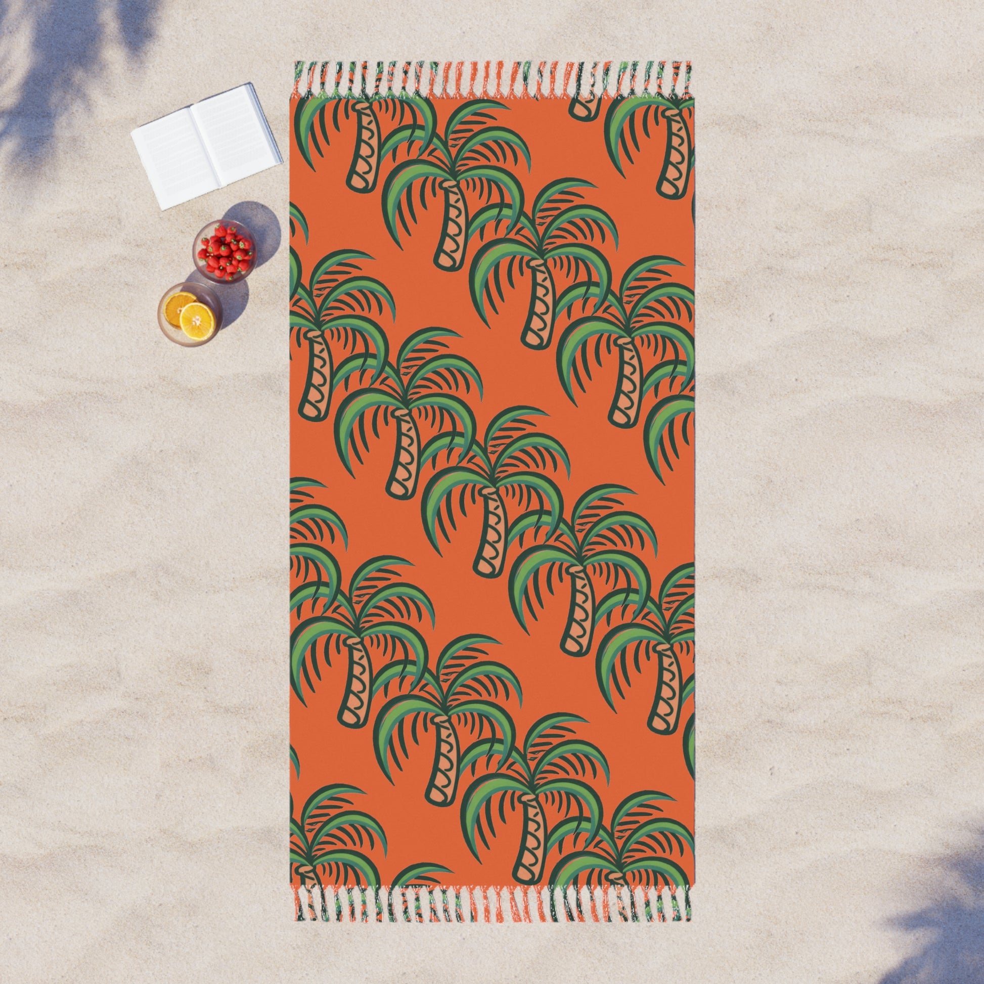 tropical beach blanket