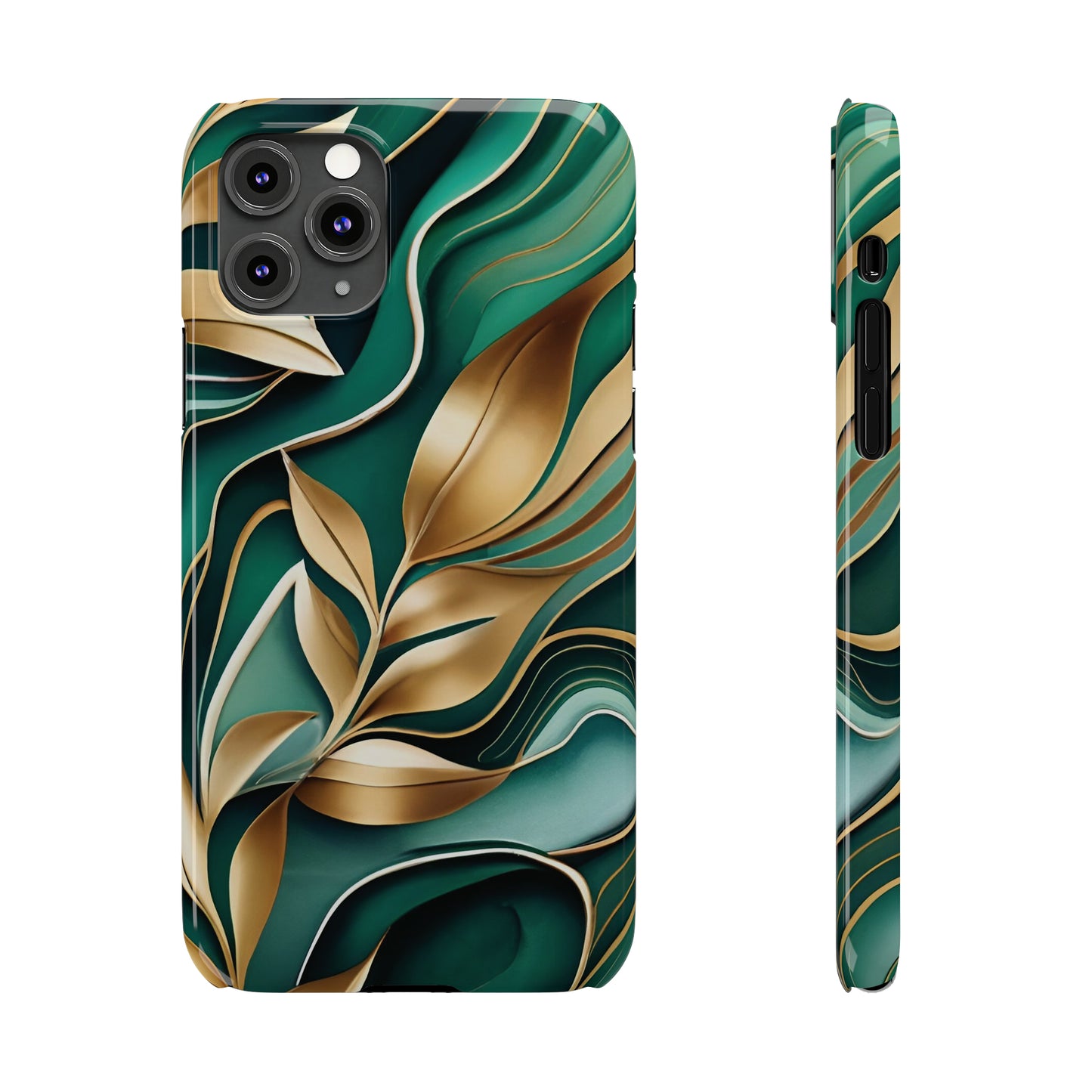 Mystic Leaf Slim Phone Case For I phone