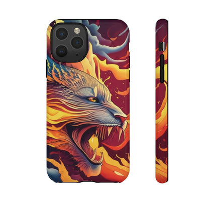 Blazing Beast Cell Phone Tough Case for I Phone, Samsung and Google Pixel