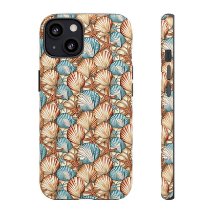 Starfish and Seashells Tough Cell Phone Case - Ruppy's Creations