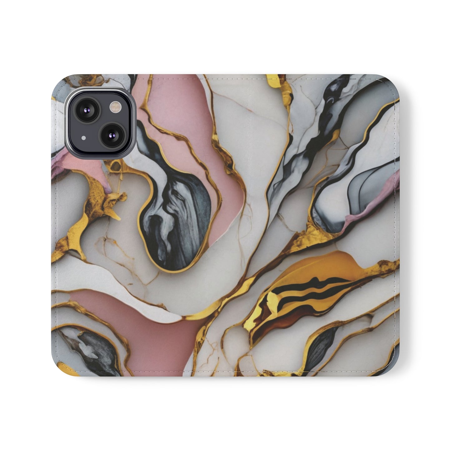 Golden Marble Folio Case