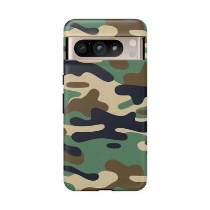 Camouflage Tough Phone Case for I phone, Samsung Galaxy and Google Pixel