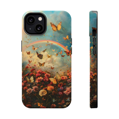 Butterflies & Rainbow MagSafe iphone Case - Ruppy's Creations