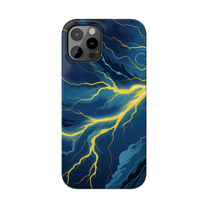 Lightning Strikes Slim Phone Cases