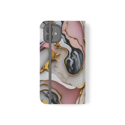 Golden Marble Folio Case